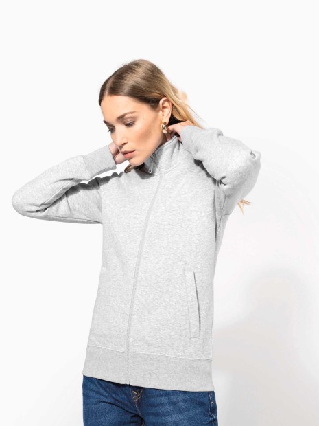 Sweat-shirts à personnaliser KARIBAN Veste molleton gratté femme 