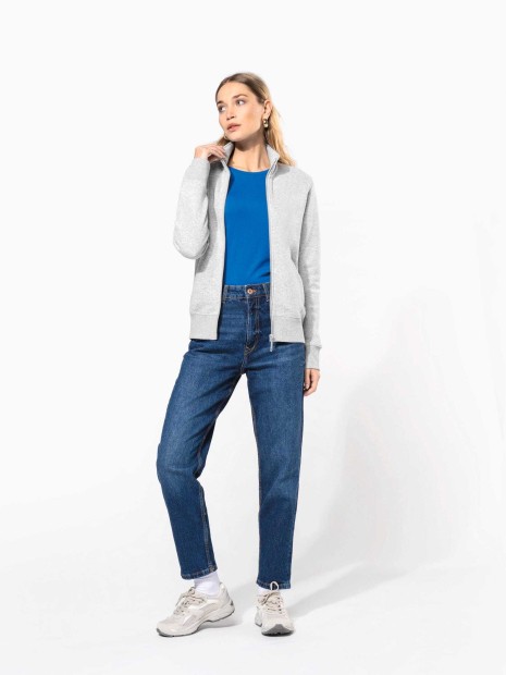 Sweat-shirts à personnaliser KARIBAN Veste molleton gratté femme 