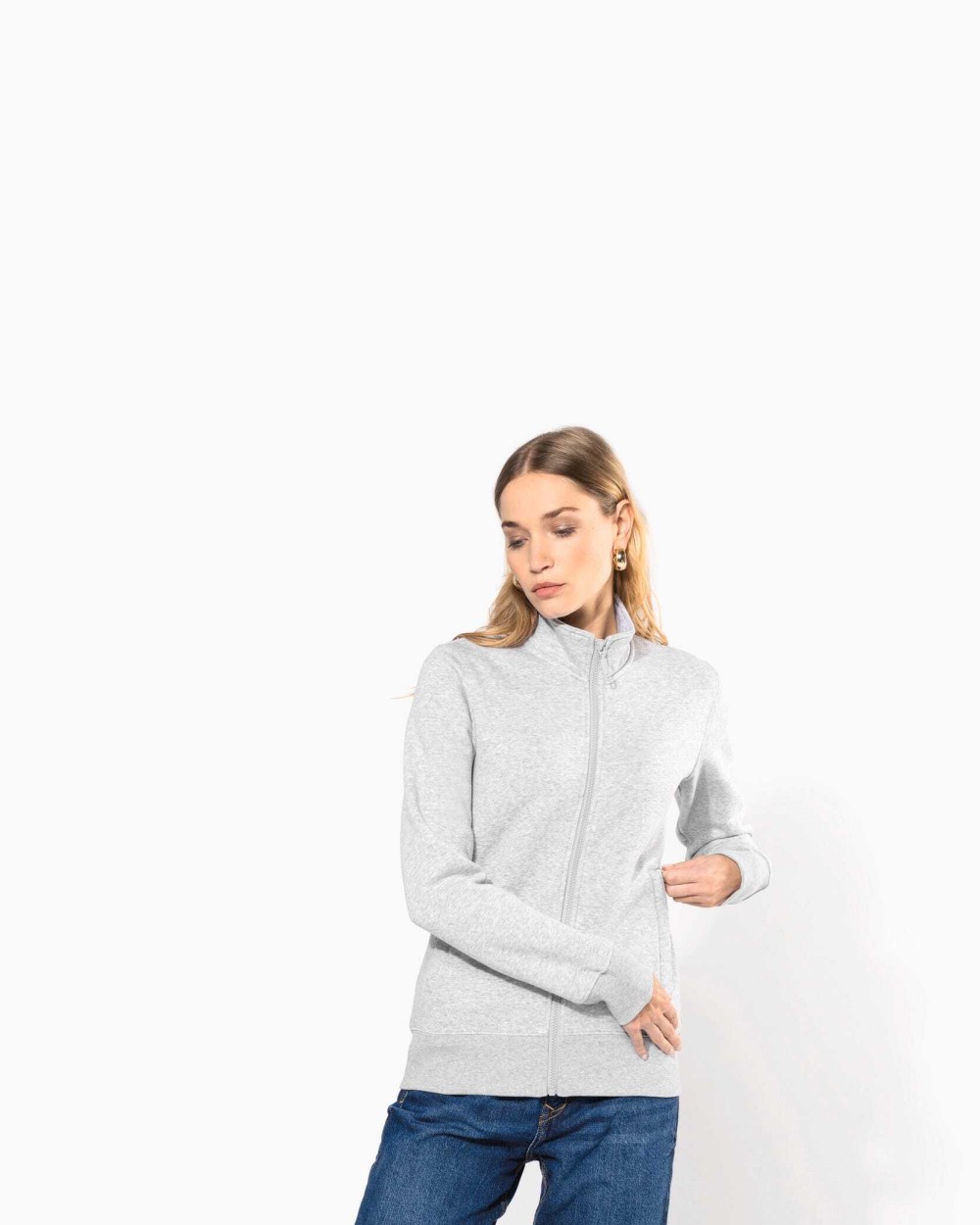 Sweat-shirts personnalisable KARIBAN Veste molleton gratté femme