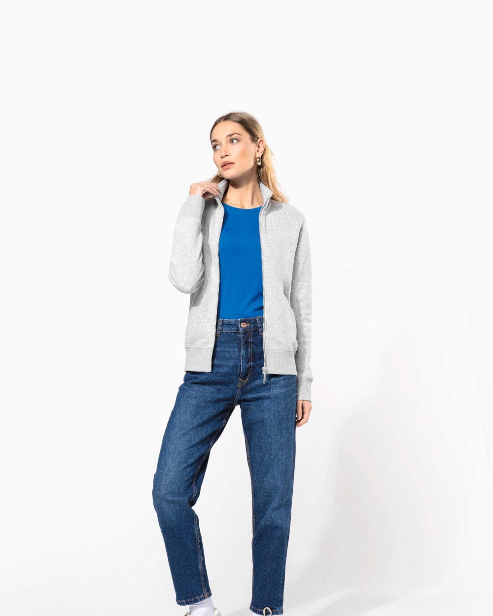 Sweat-shirts personnalisable KARIBAN Veste molleton gratté femme