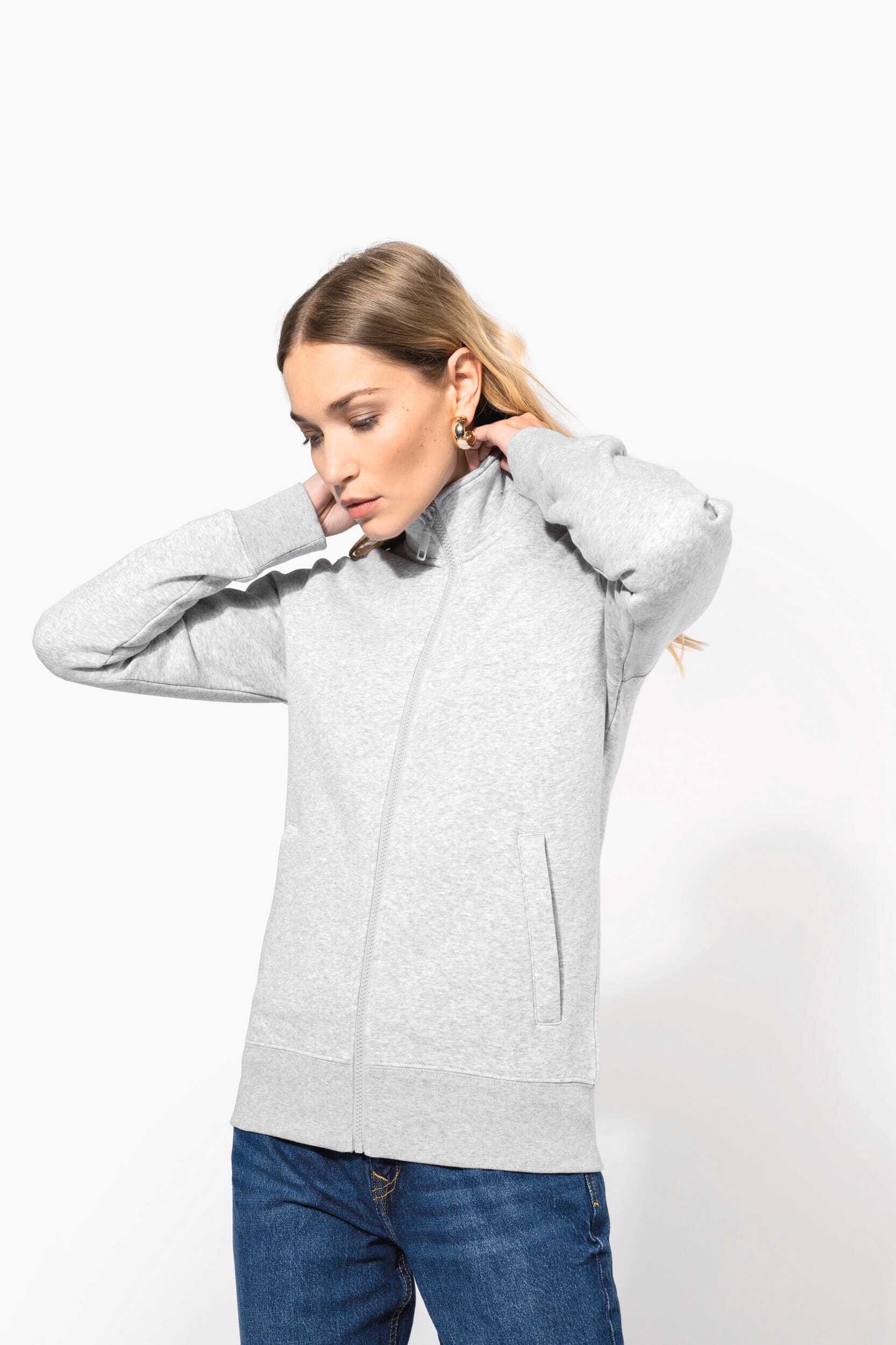 Sweat-shirts personnalisable KARIBAN Veste molleton gratté femme