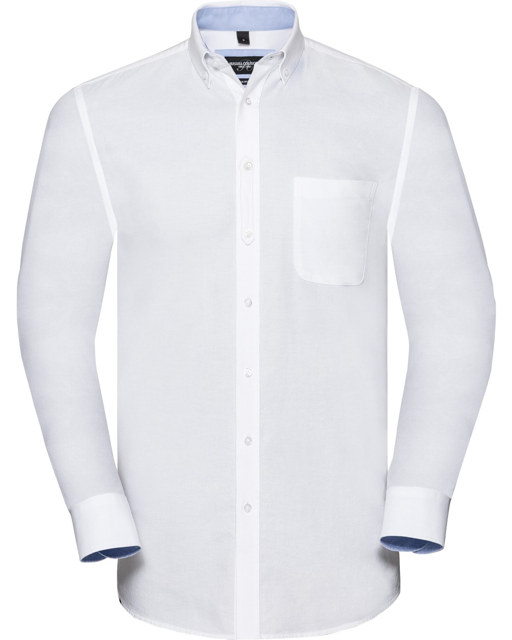 Chemises personnalisable RUSSELL MEN'S LONG SLEEVE TAILORED WASHED OXFORD SHIRT