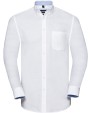 RUSSELL MEN'S LONG SLEEVE TAILORED WASHED OXFORD SHIRT Hemden personalisierbar