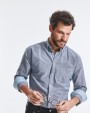Hemden RUSSELL MEN'S LONG SLEEVE TAILORED WASHED OXFORD SHIRT voor bedrukking &amp; borduring