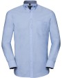 Hemden RUSSELL MEN'S LONG SLEEVE TAILORED WASHED OXFORD SHIRT voor bedrukking &amp; borduring