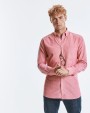 Chemises personnalisable RUSSELL MEN'S LONG SLEEVE TAILORED WASHED OXFORD SHIRT