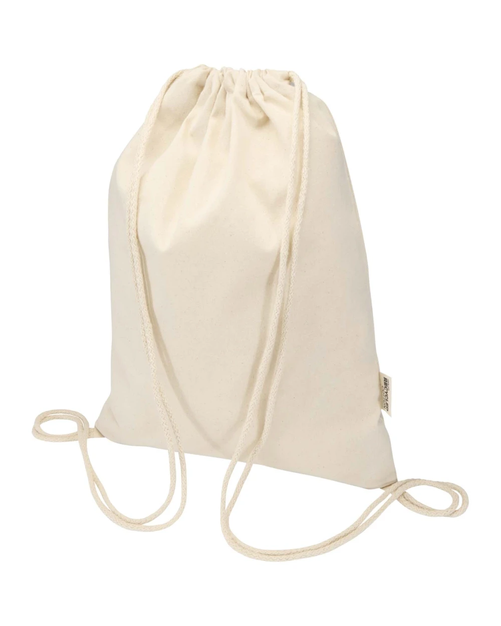 Tassen & Zakken 4DO Oregon Blend 140 g/m² GRS gerecyclede tas met trekkoord 5 l voor bedrukking &amp; borduring