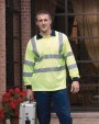 YOKO YOKO Langärmliges Poloshirt in Warnfarbe Poloshirts personalisierbar