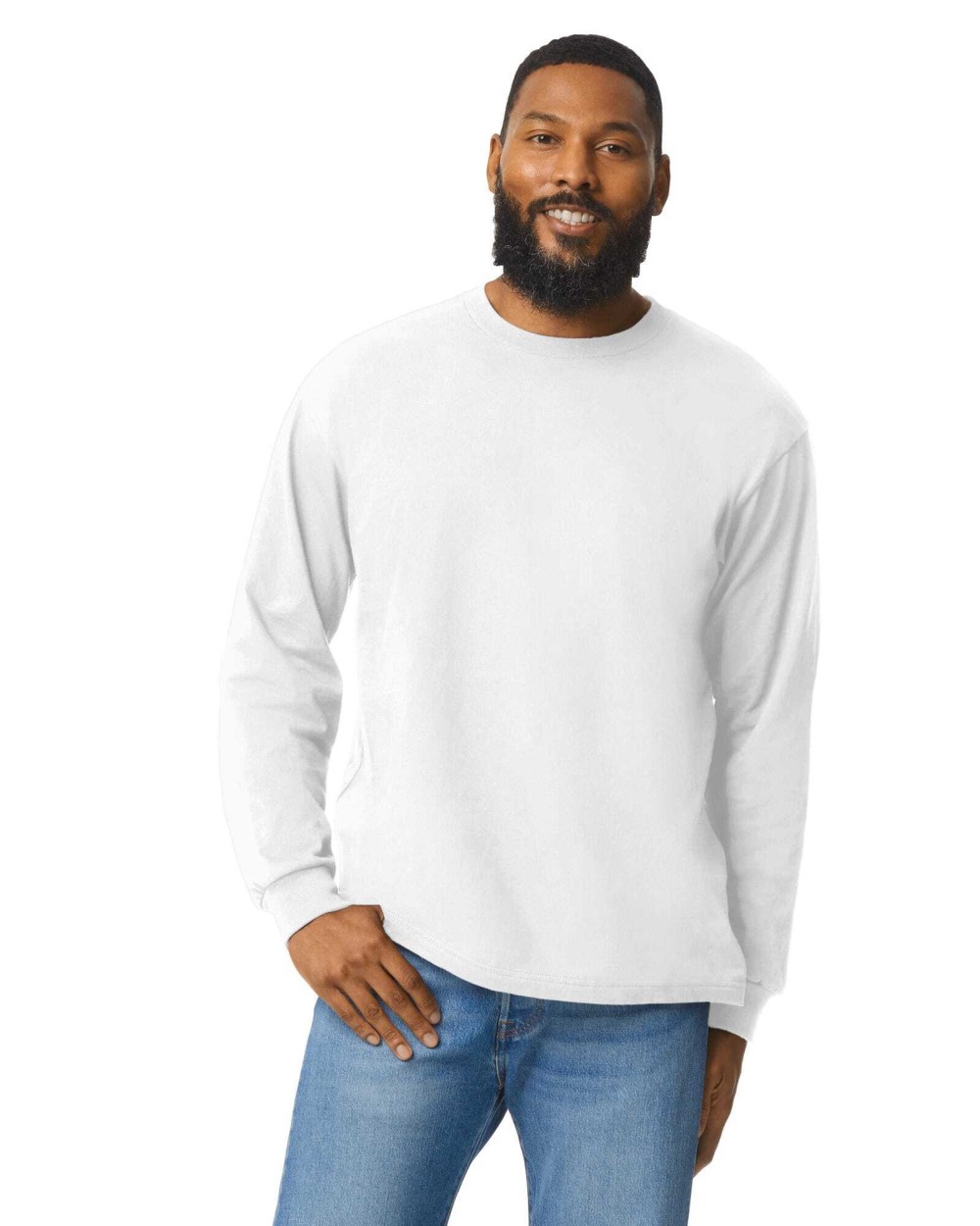 T-shirts GILDAN Hammer long sleeve T-shirt voor bedrukking &amp; borduring