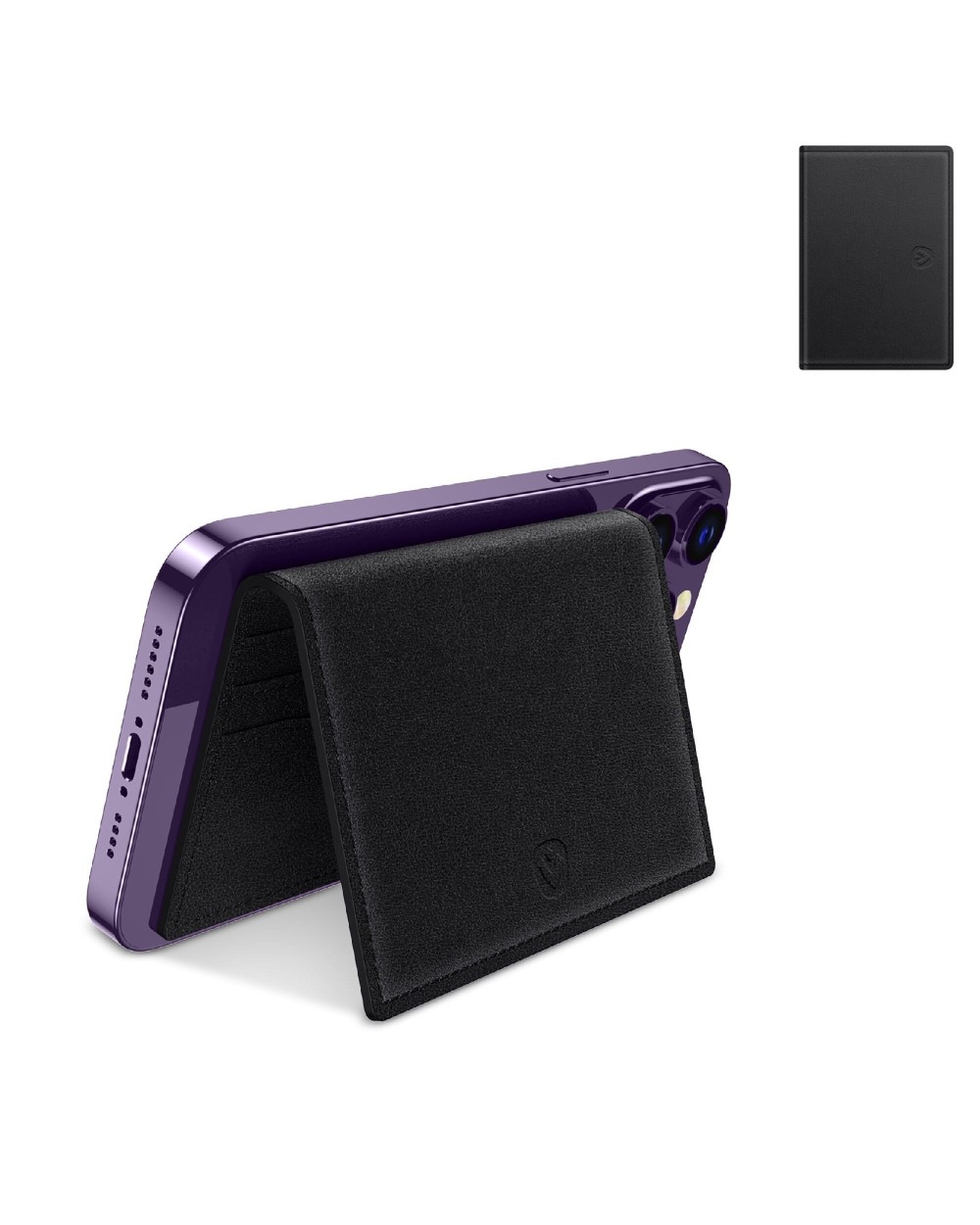 Sacs & Bagagerie personnalisable VALENTA 587303 Valenta Card Wallet Magsafe Leather