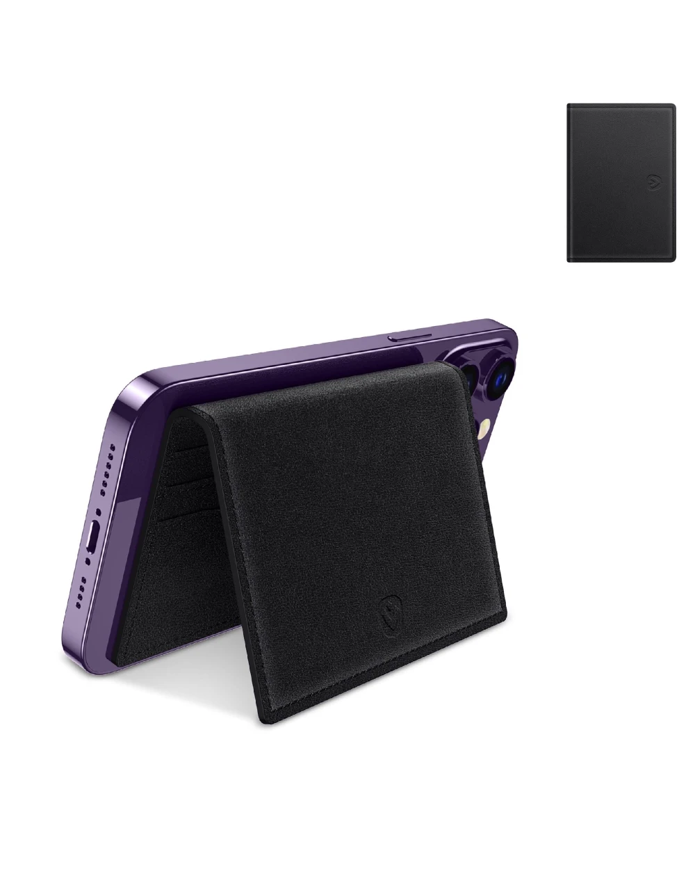 Sacs & Bagagerie personnalisable VALENTA 587303 Valenta Card Wallet Magsafe Leather