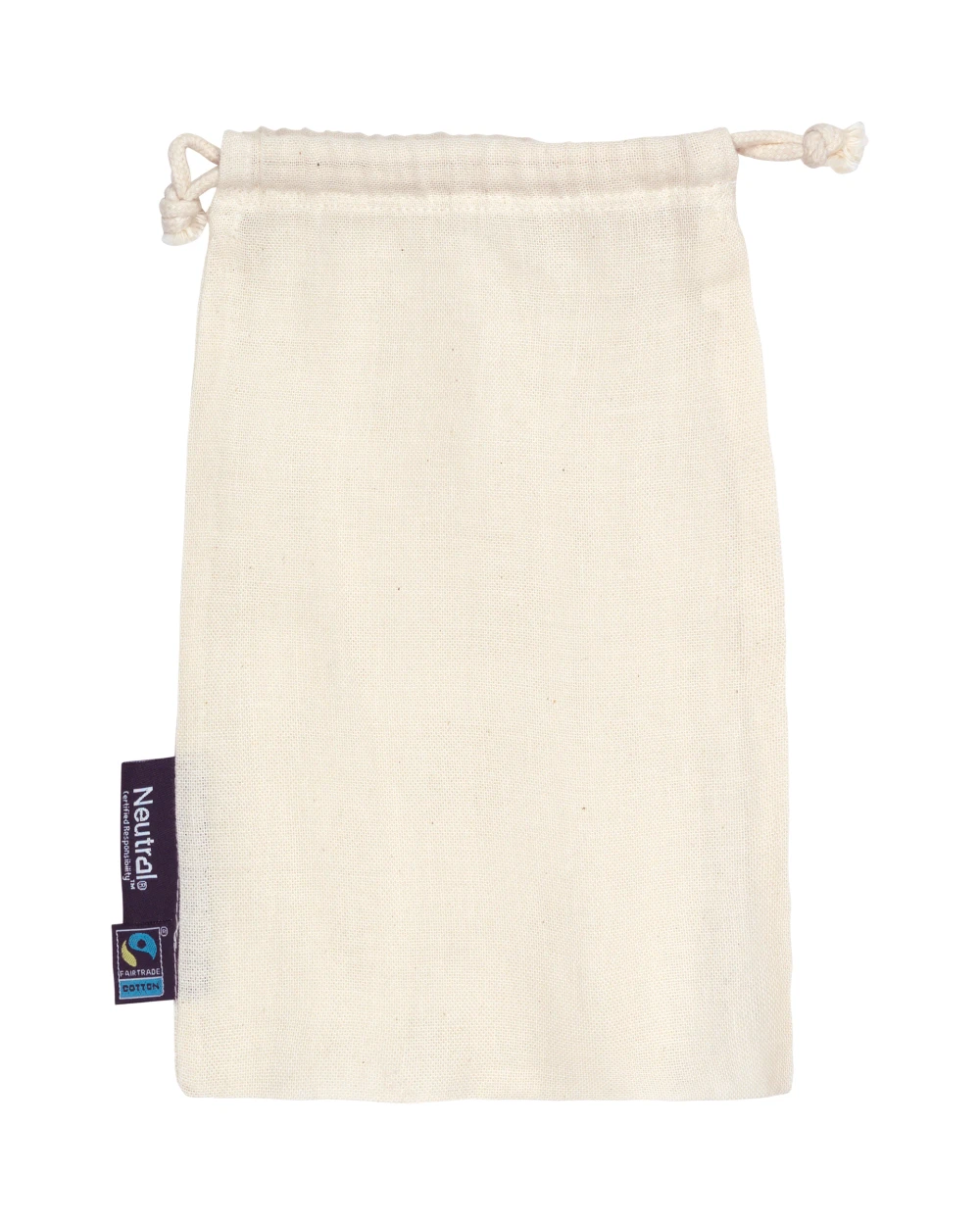 Tassen & Zakken NEUTRAL Cotton Bag With Drawstrings (5 Pieces) voor bedrukking &amp; borduring