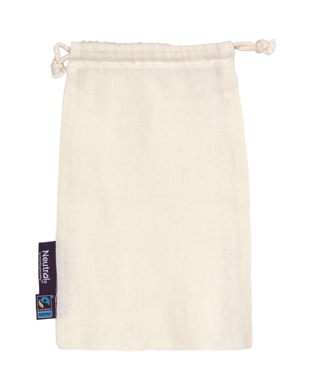 Tassen & Zakken NEUTRAL Cotton Bag With Drawstrings (5 Pieces) voor bedrukking &amp; borduring