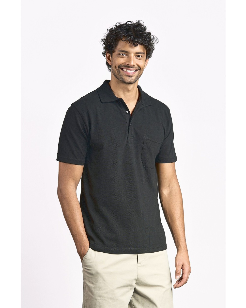 Polos personnalisable PROMODORO Polo Shirt Heavy Breast Pocket