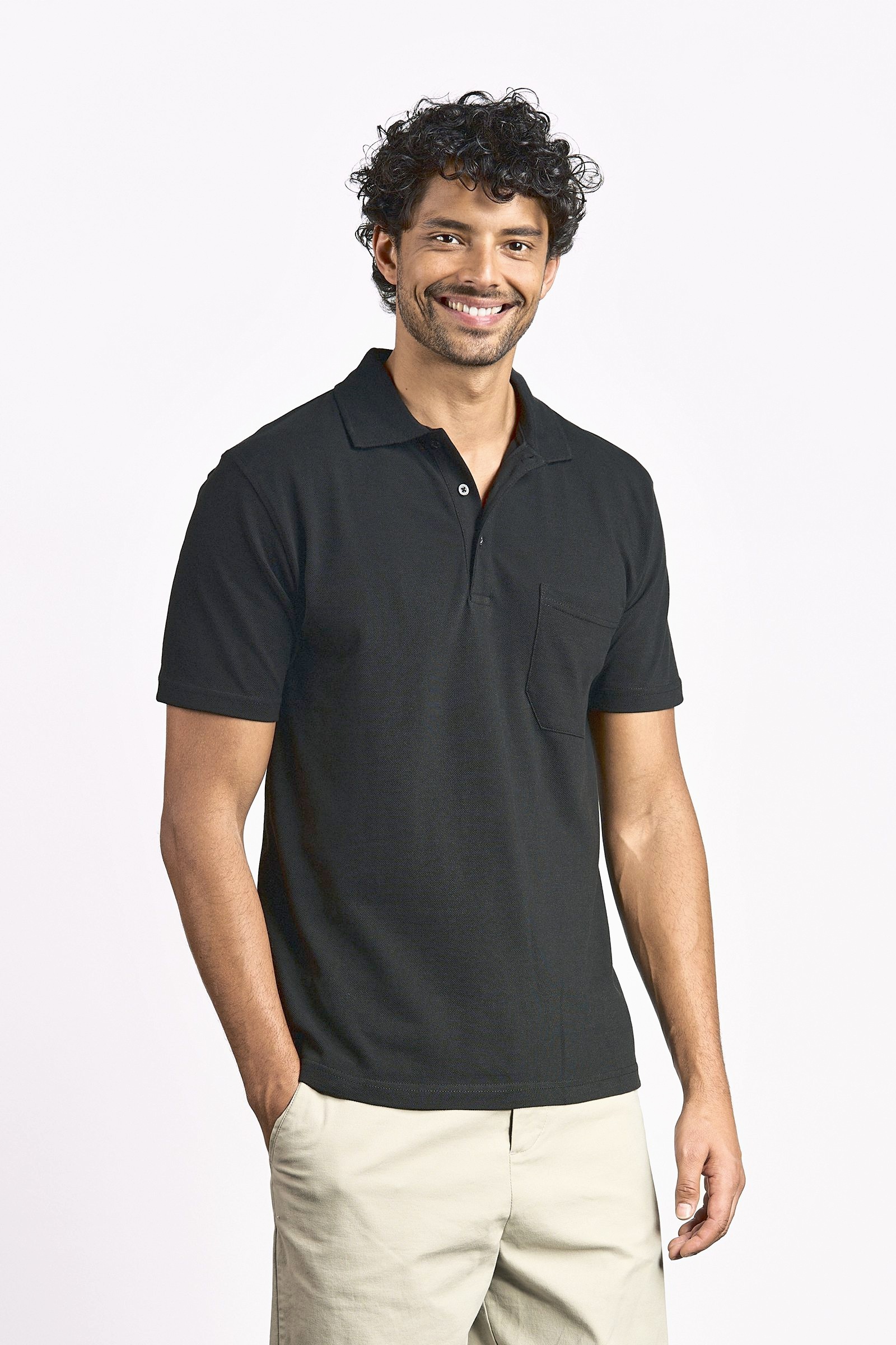 Polos personnalisable PROMODORO Polo Shirt Heavy Breast Pocket