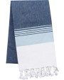 Bad artikelen KARIBAN Gestreepte fouta voor bedrukking &amp; borduring