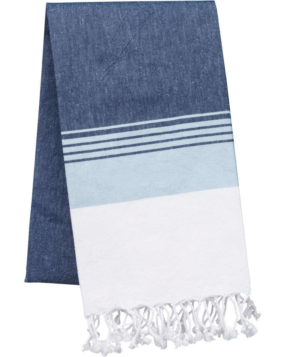 KARIBAN Fouta-Tuch mit Streifen Bad Artikeln personalisierbar