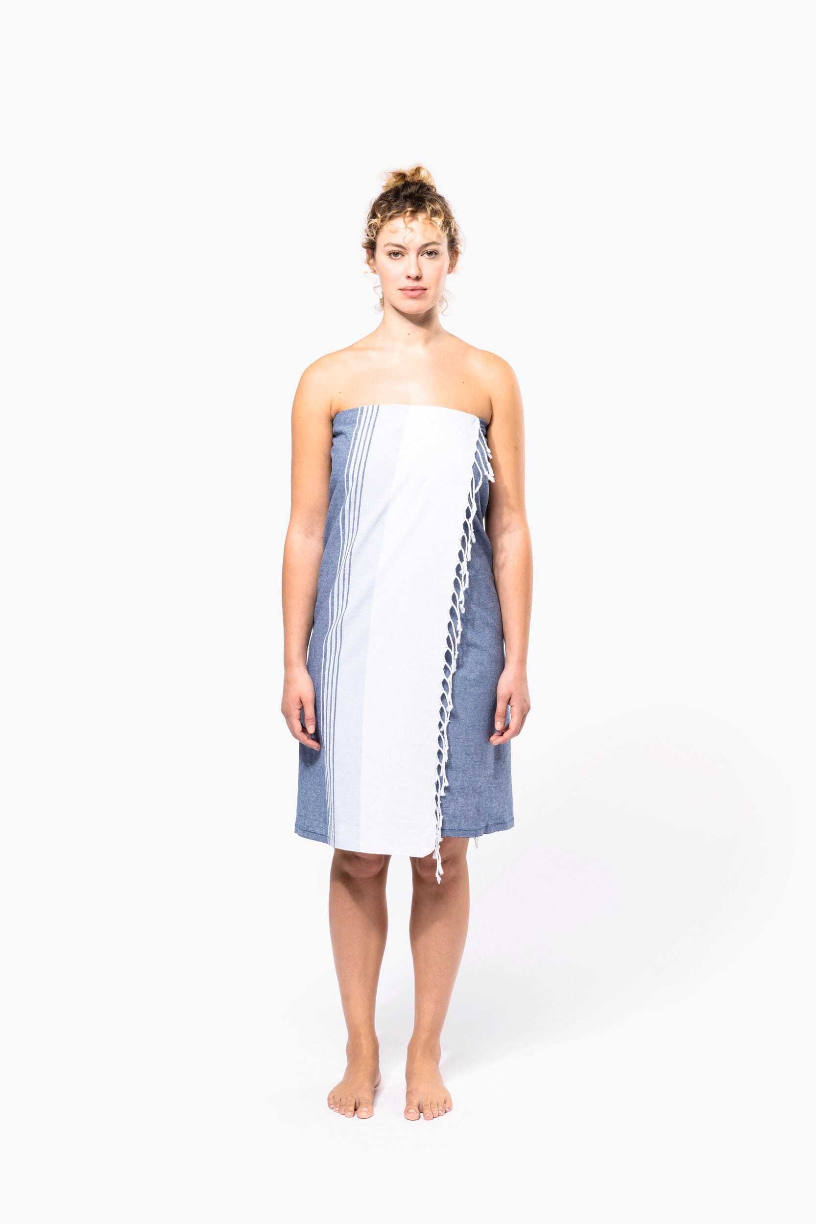 Produits éponges personnalisable KARIBAN Fouta à rayures