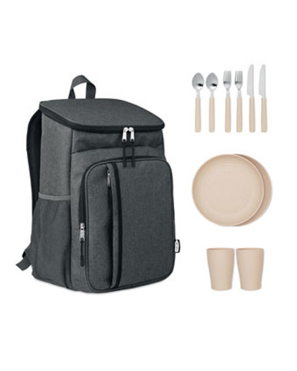 4DO Picknickrucksack 600D RPET Taschen personalisierbar