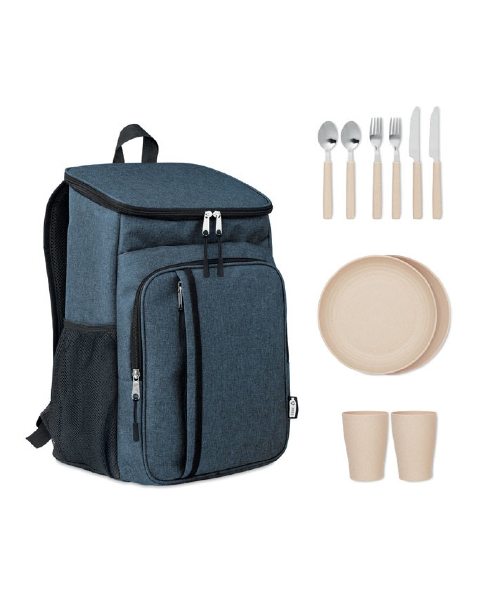 4DO Picknickrucksack 600D RPET Taschen personalisierbar