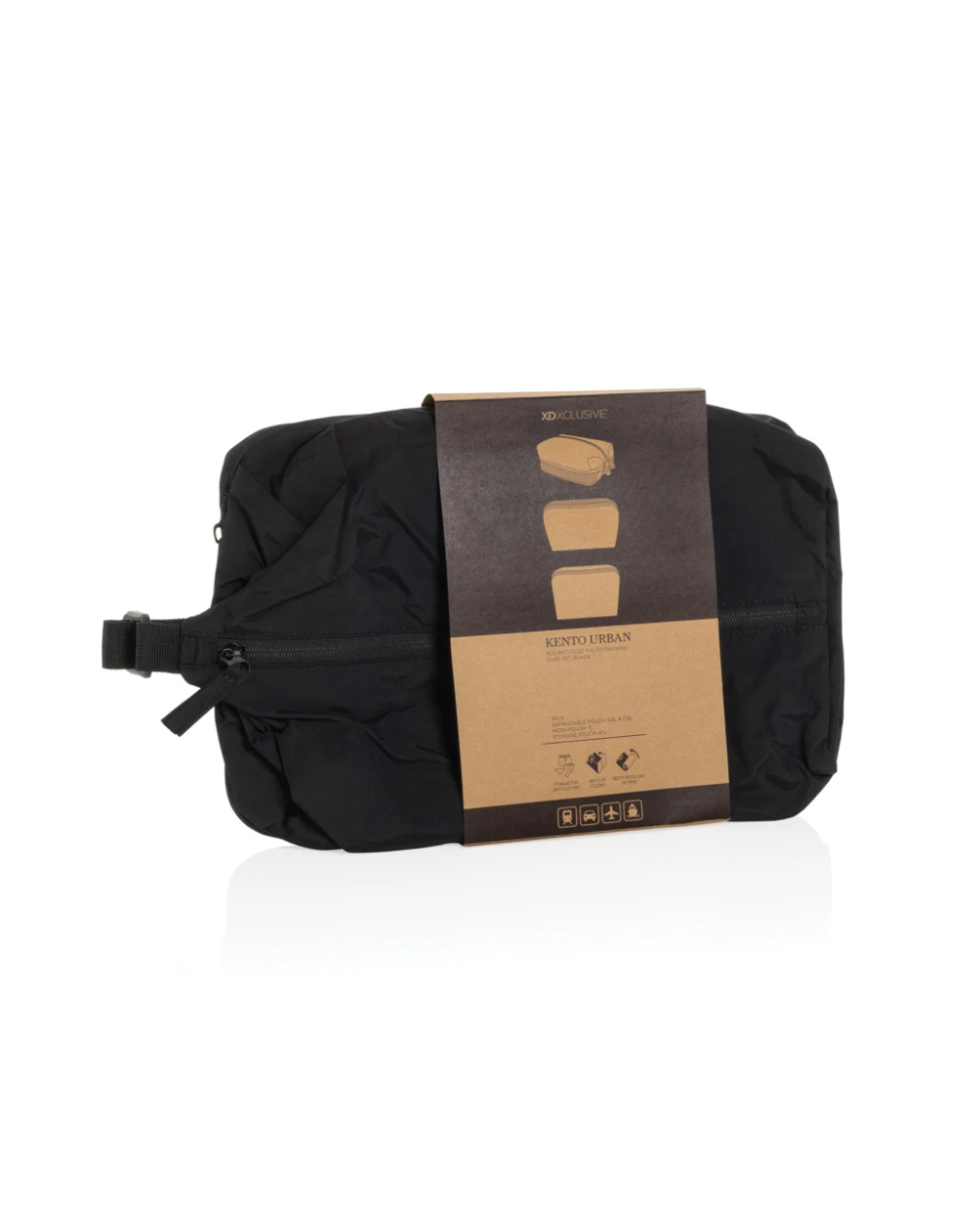 Tassen & Zakken 4DO KENTO URBAN RCS gerecyclede nylon packing cube set voor bedrukking &amp; borduring