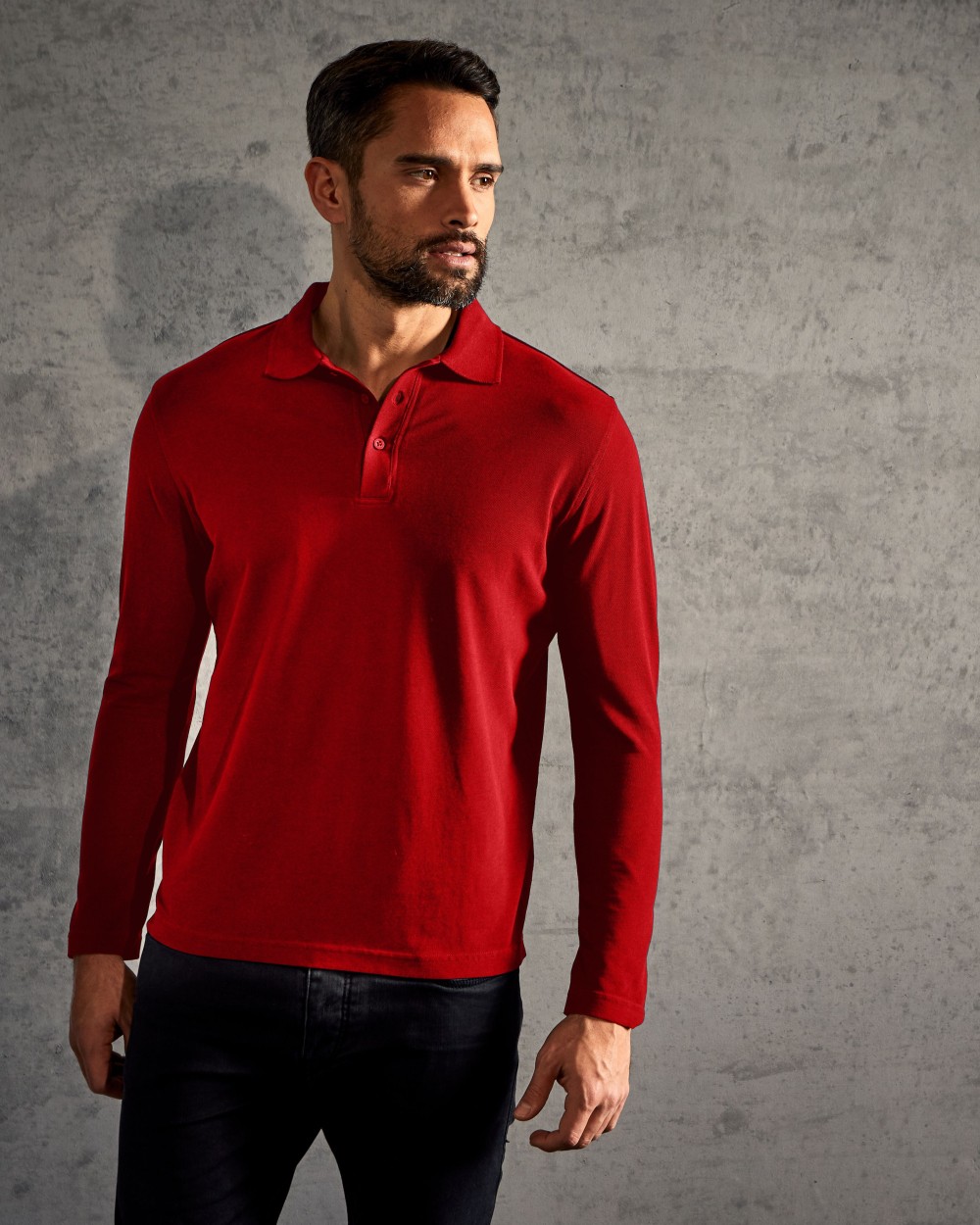 Polos personnalisable PROMODORO MEN’S LONG SLEEVE HEAVY POLO