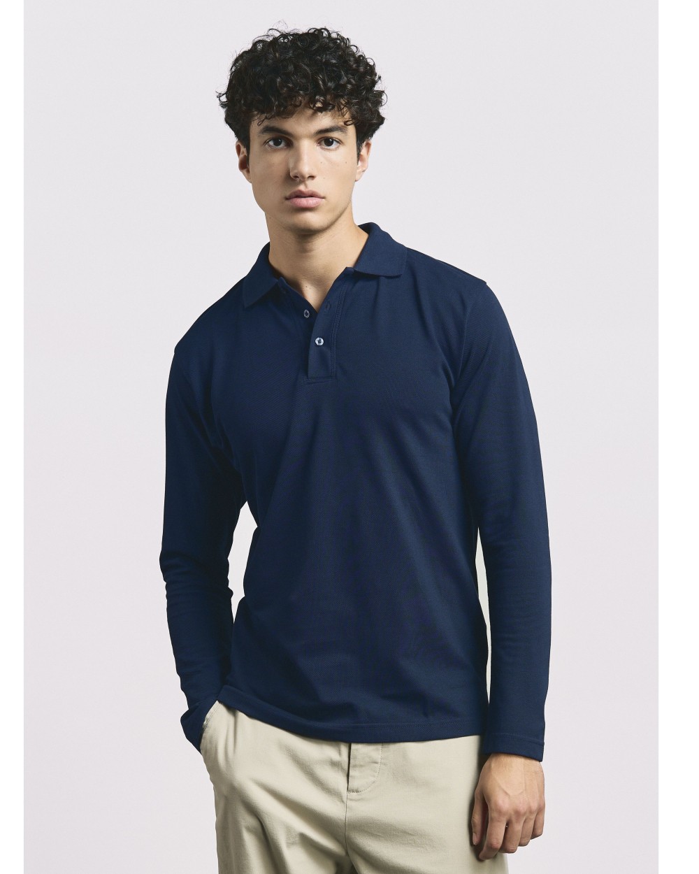 Polos personnalisable PROMODORO MEN’S LONG SLEEVE HEAVY POLO