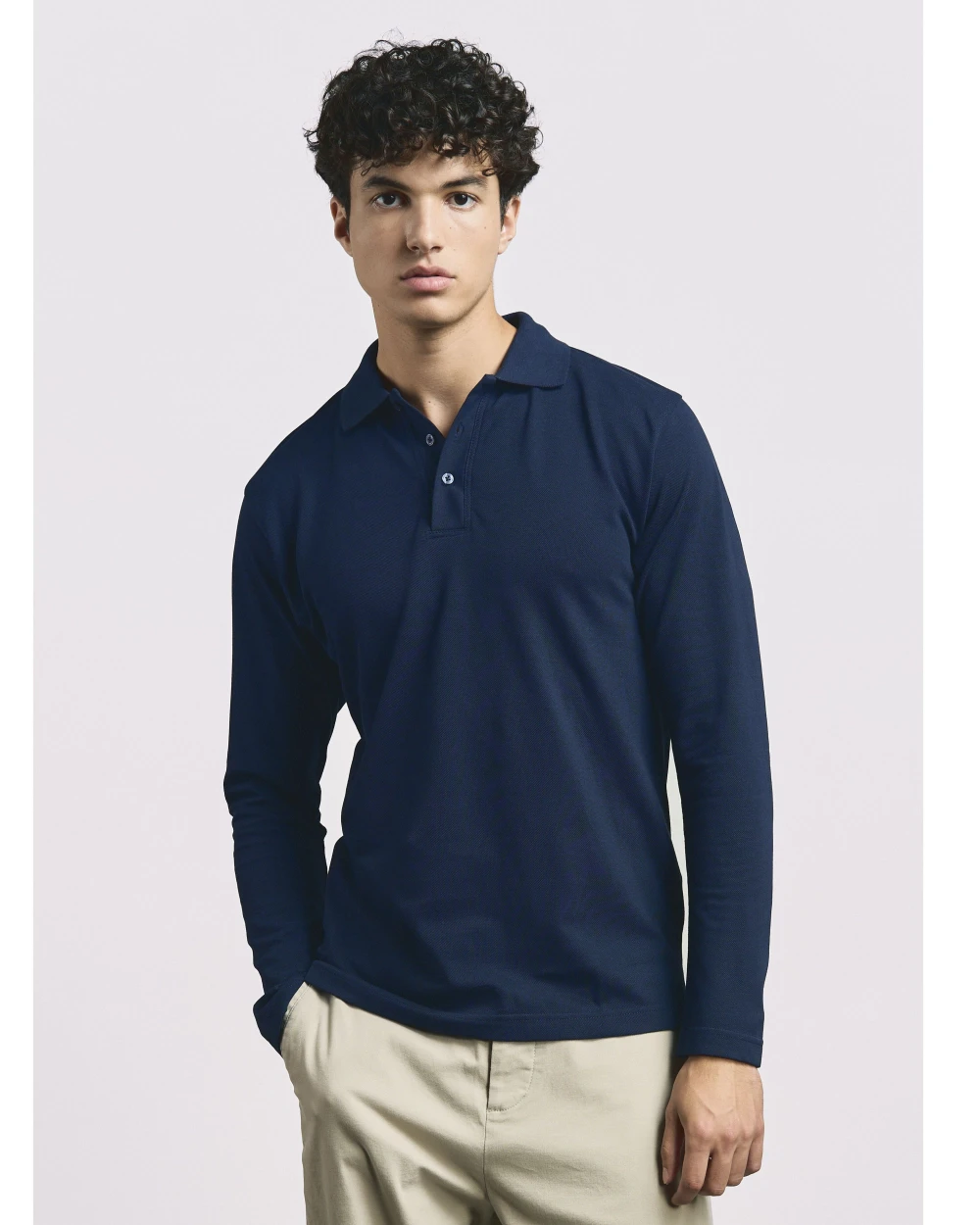 Polos personnalisable PROMODORO MEN’S LONG SLEEVE HEAVY POLO