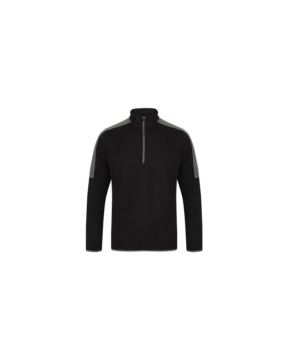 FINDEN-HALES Adults` 1/4 Zip Midlayer with Contrast Panelling Sweatshirts personalisierbar