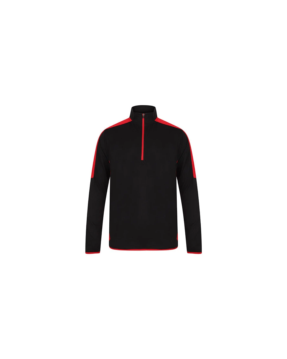 FINDEN-HALES Adults` 1/4 Zip Midlayer with Contrast Panelling Sweatshirts personalisierbar