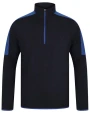 Sweat-shirts personnalisable FINDEN-HALES Adults` 1/4 Zip Midlayer with Contrast Panelling
