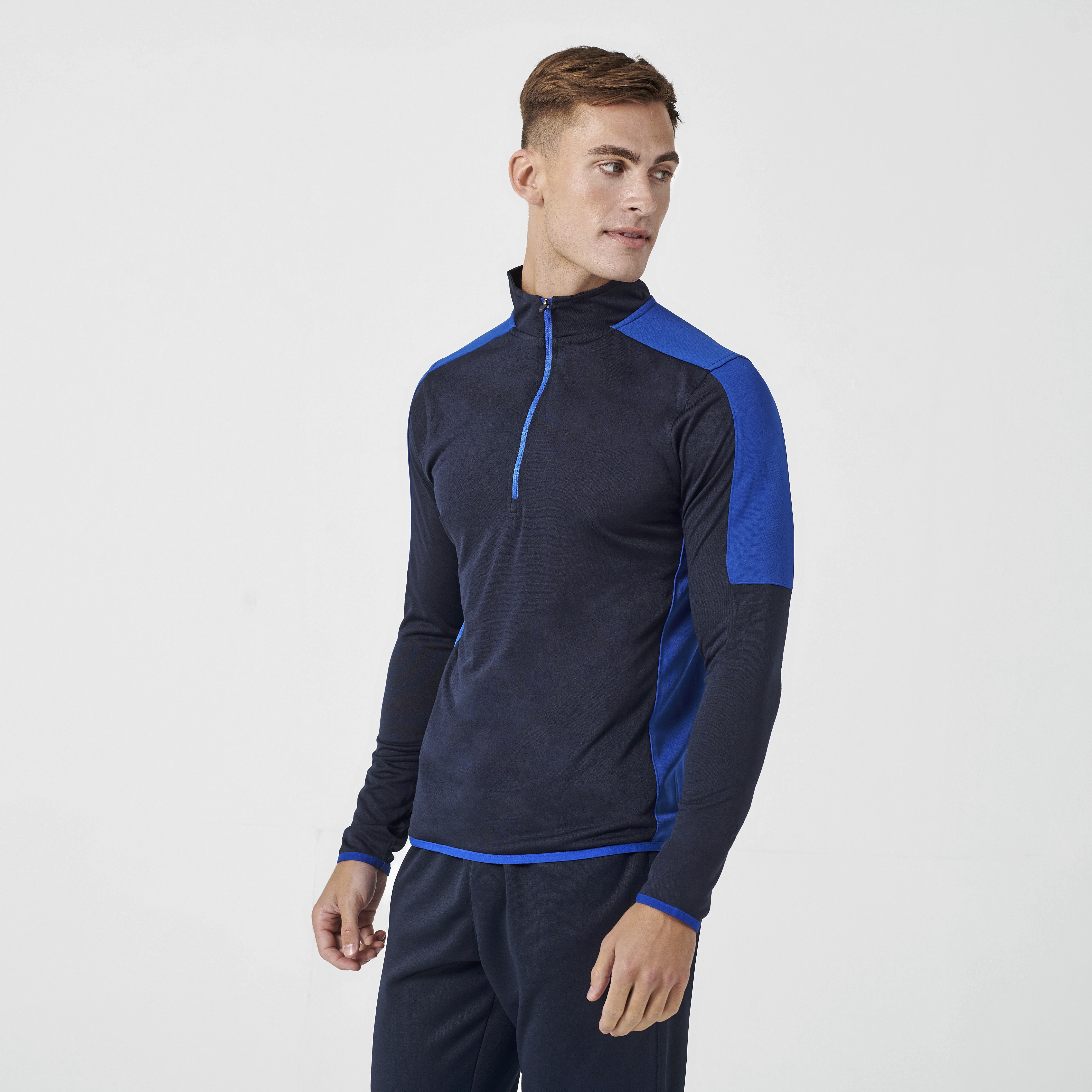 Sweaters & hoodies FINDEN-HALES Adults` 1/4 Zip Midlayer with Contrast Panelling voor bedrukking &amp; borduring