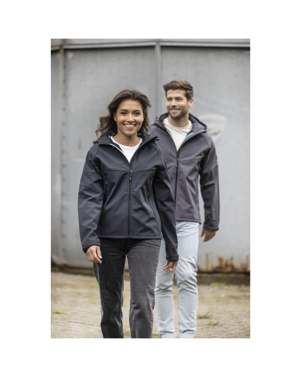 Softshells personnalisable ELEVATE Veste softshell recyclée homme Coltan