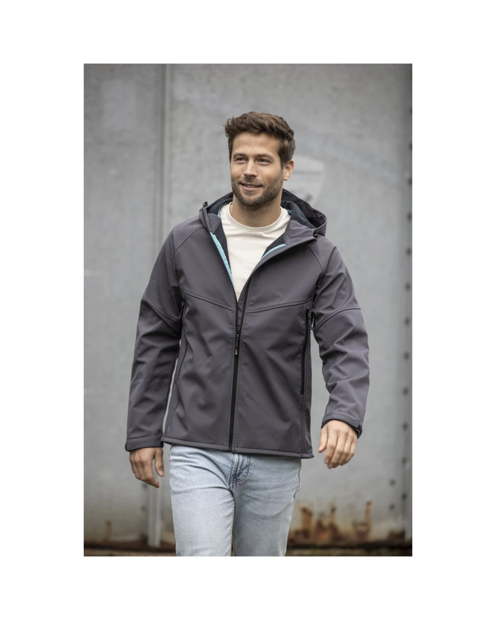 Softshells personnalisable ELEVATE Veste softshell recyclée homme Coltan