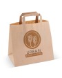Tote bags 4DO Papieren draagtas 70g/m² 26x17x25cm voor bedrukking &amp; borduring