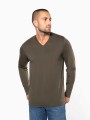 T-Shirts à personnaliser KARIBAN T-shirt col V manches longues homme 