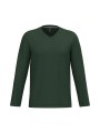 KARIBAN T-shirt col V manches longues homme /api/colors/04ff5422-733a-4283-80b4-be8cd0eba314 personnalisable