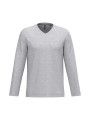 KARIBAN T-shirt col V manches longues homme /api/colors/4a891c91-7426-40ec-9f86-8674f2899954 personnalisable