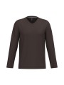 KARIBAN T-shirt col V manches longues homme /api/colors/b1e9730e-2307-4dc6-a97e-0dcccdb1ecfa personnalisable