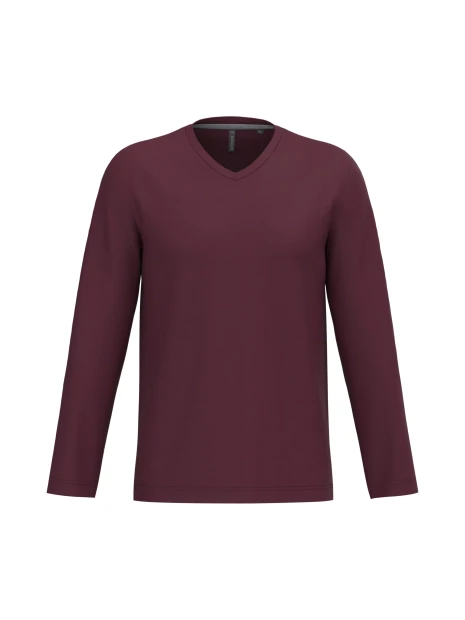 KARIBAN T-shirt col V manches longues homme /api/colors/3f4410b9-f80f-412a-9aa8-9260cc84003d personnalisable