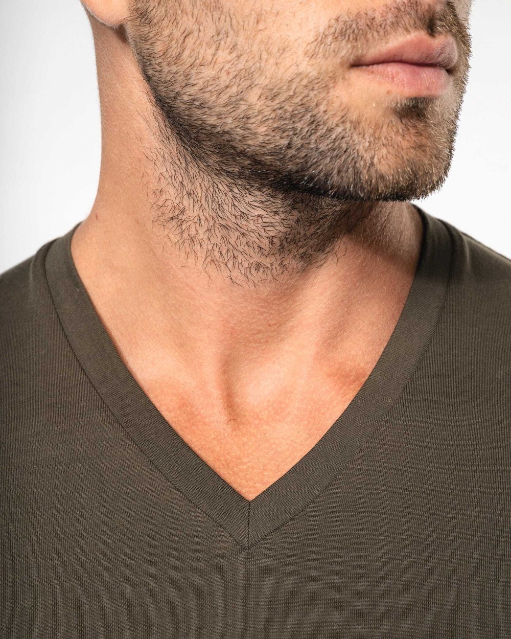 T-Shirts personnalisable KARIBAN T-shirt col V manches longues homme