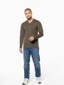 T-Shirts à personnaliser KARIBAN T-shirt col V manches longues homme 
