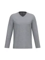 KARIBAN T-shirt col V manches longues homme /api/colors/a37ac46b-201c-43db-9085-8f3a99c04b1c personnalisable