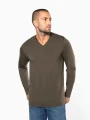 T-Shirts à personnaliser KARIBAN T-shirt col V manches longues homme 