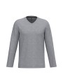 KARIBAN T-shirt col V manches longues homme /api/colors/a37ac46b-201c-43db-9085-8f3a99c04b1c personnalisable