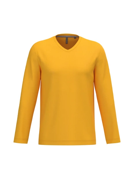 KARIBAN T-shirt col V manches longues homme /api/colors/ea0c172c-722e-46fc-acb7-2617a4097874 personnalisable