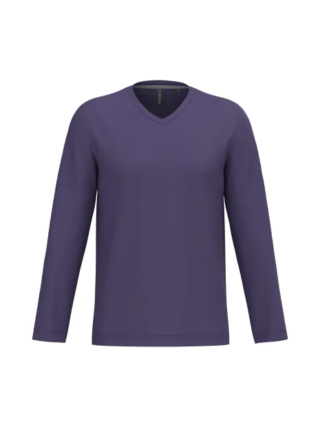 KARIBAN T-shirt col V manches longues homme /api/colors/f28ecd26-255e-4b18-a29c-08c2af1111d3 personnalisable