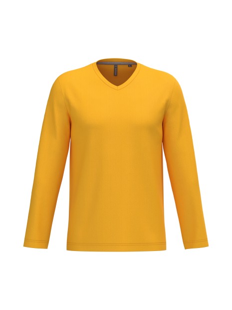 KARIBAN T-shirt col V manches longues homme /api/colors/ea0c172c-722e-46fc-acb7-2617a4097874 personnalisable