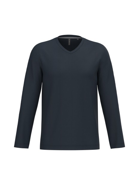 KARIBAN T-shirt col V manches longues homme /api/colors/b68891a9-1d28-4f7a-8deb-775c45027afd personnalisable