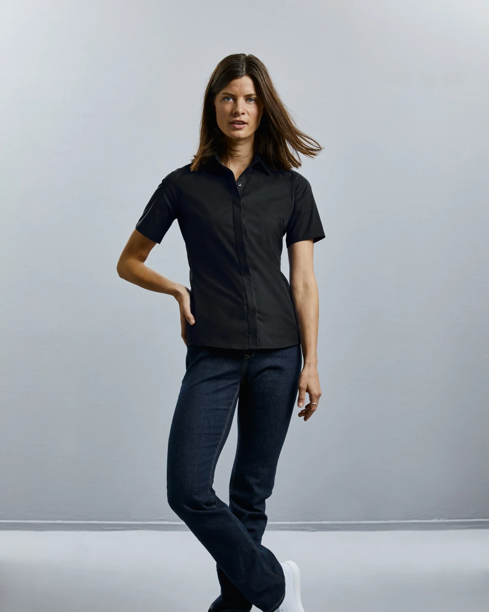RUSSELL Ladies' Ultimate Stretch Shirt Hemden personalisierbar